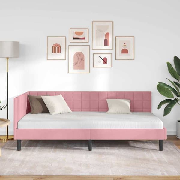 Hörn Sängram Rosa 90 x 200 cm Sammet