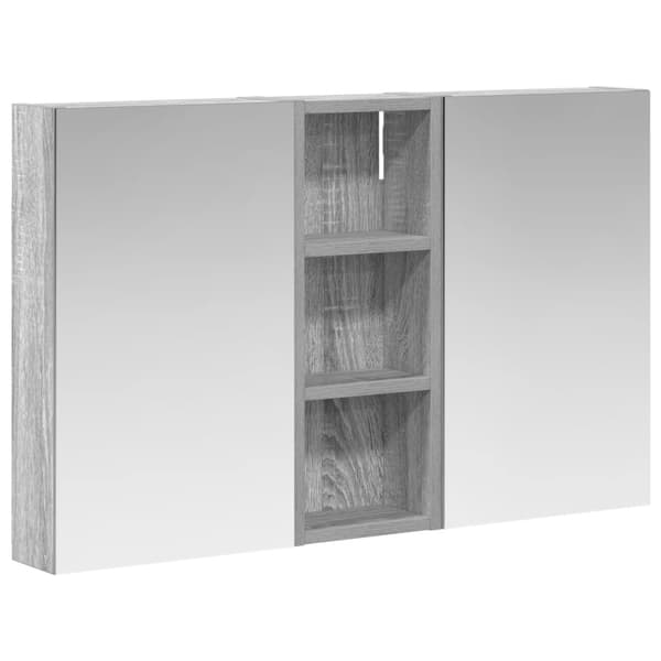 Badrumsskåpsset 3 st 80 x 10,5 x 50 cm Konstruerat trä