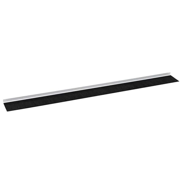 Självhäftande dörrborstlist 2 pcs Vit 100 cm Aluminiumlegering