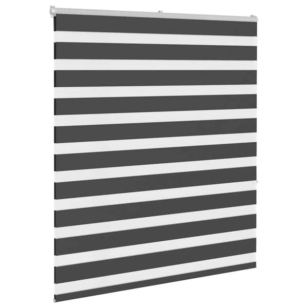 Rullgardin zebra svart 130x150 cm tyg bredd 125,9cm polyester