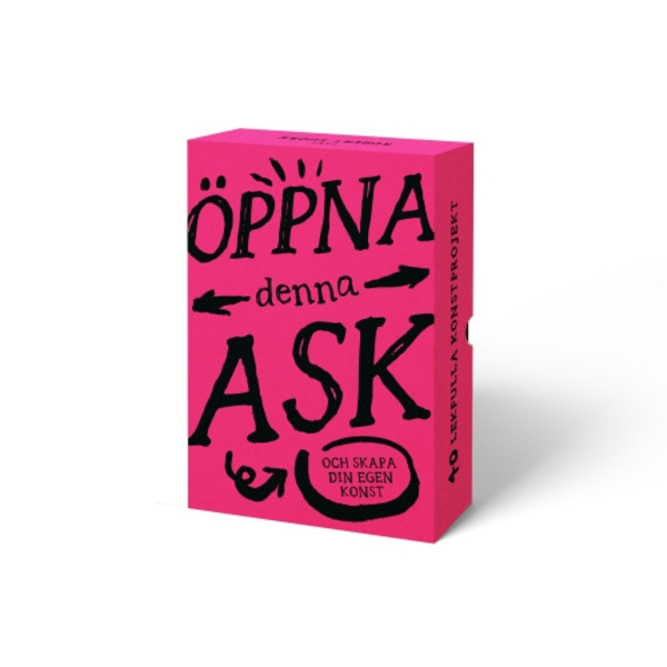 Öppna denna ask och skapa din egen konst : 40 lekfulla konstprojekt (bok)