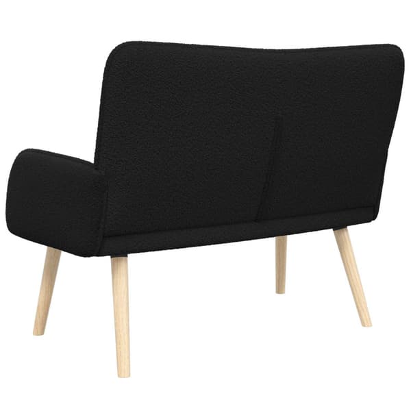 2-sits soffa Svart 115 x 61 x 87 cm Bouclé