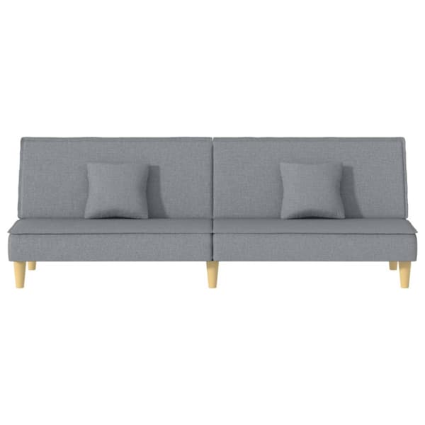 Bäddsoffa ljusgrå tyg