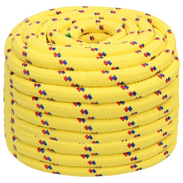Mångsidigt bruksrep 20 mm 25 m Gul PP 2400 kg Maxbelastning