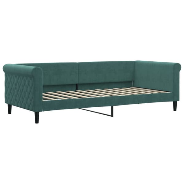 Dagbädd utdragbar mörkgrå 90x200 cm sammet