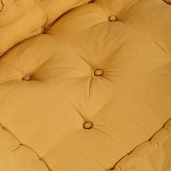 Modulär soffa gul 70x70x54 tyg