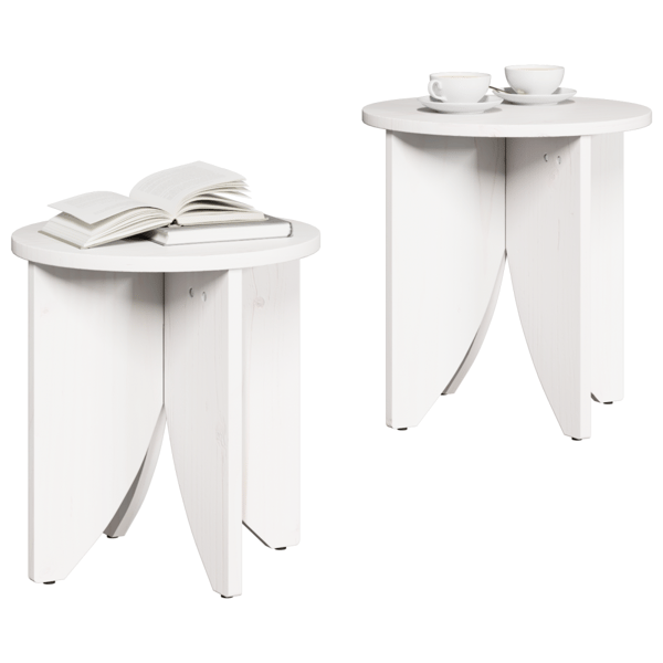 Kaffeebord 2 pcs Vit