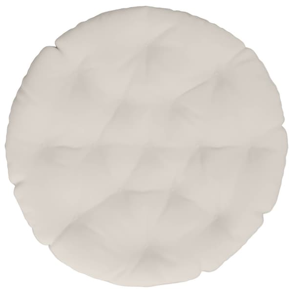 Hängstolskudde VIANEN 100% Polyester Vit Ø 80 x 12 cm