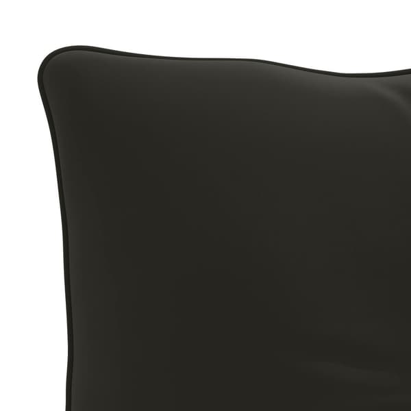 Ryggkudde PUTTEN 100% Polyester Svart 70 x 40 x 10 cm