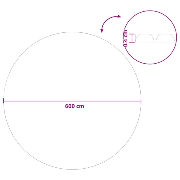 Poolskydd Tung Kvalitet Blå 600 cm PE