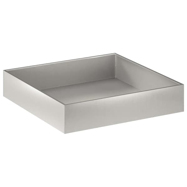 Trädgårdsplanterare 2 st Silver 80 x 80 x 20 cm Rostfritt stål