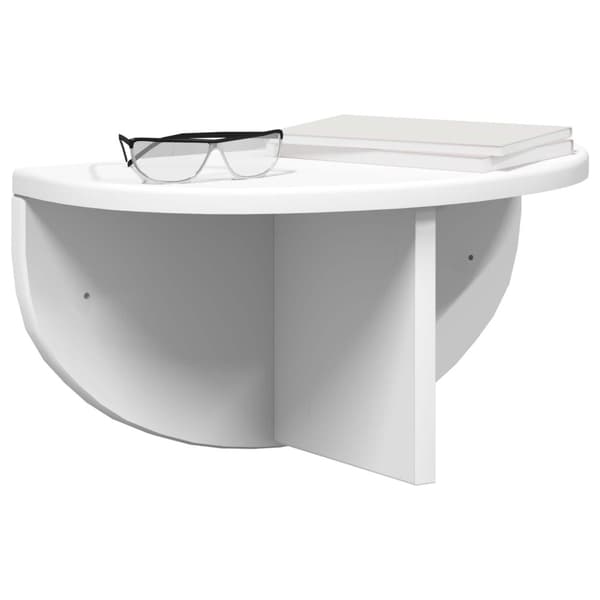 Vägg hylla 2 pcs Vit 38 x 19 x 19 cm Konstruerat trä