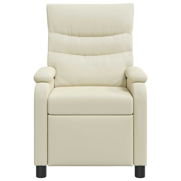Recliner Gräddvit Konstläder