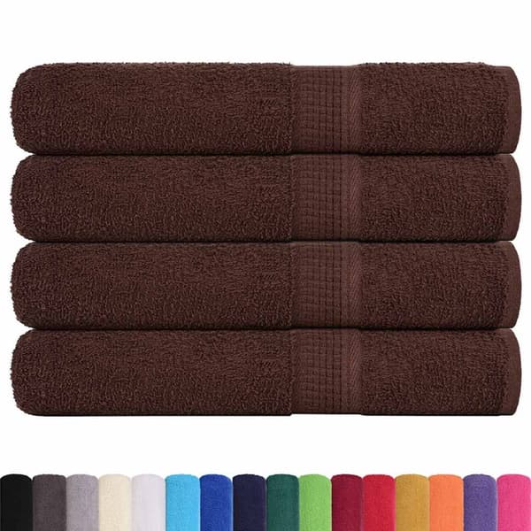 Handdukar FROGN 4 st brun 100x200 cm 360 gsm