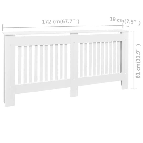 Elementskydd 2 st konstruerat trä vit 172 cm