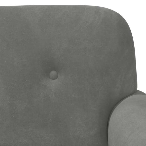Loveseat med knapprapport Mörkgrå 120 x 66 x 78 cm Sammet