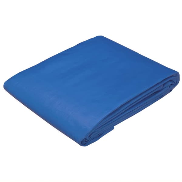 Tarpaulin med öglor Blå 3 x 3 m 260 gsm PE