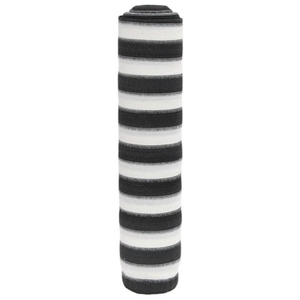 Insynsskyddsnät antracit och vit 1,2x10 m HDPE 195 g/m²