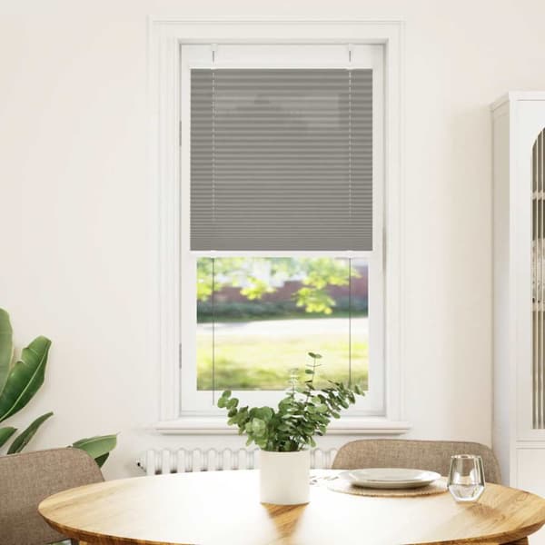 Plisserad persienn antracit 55x150cm tyg bredd 54,4cm polyester