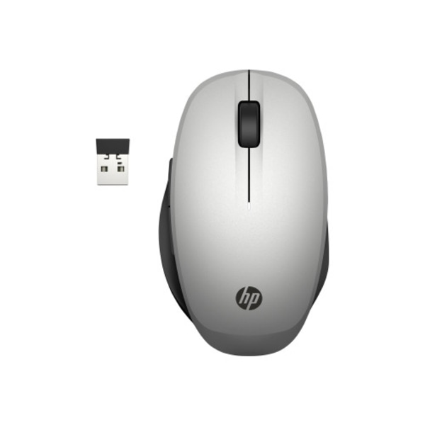 HP Dual Mode - mus - Bluetooth, 2.4 GHz - silver