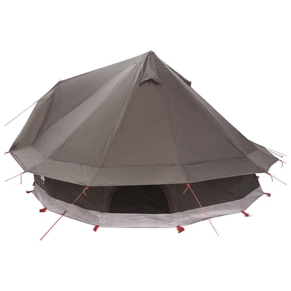 Tipi Tält Brun Grå 700 x 700 x 395 cm Polyester och Stål