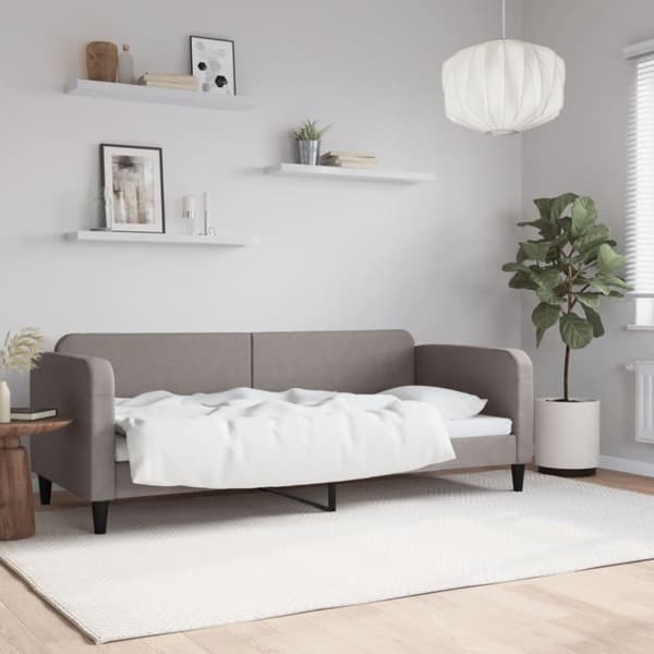 Dagbädd taupe 80x200 cm tyg