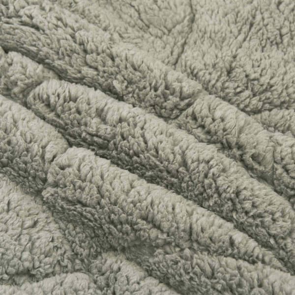 Vinter Täcke Ljusgrå 200 x 200 cm Mikrofiber och Teddyfleece