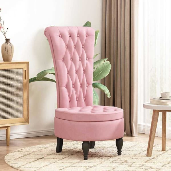 HögRyggstol Rosa 56,5 x 70 x 110 cm Sammet