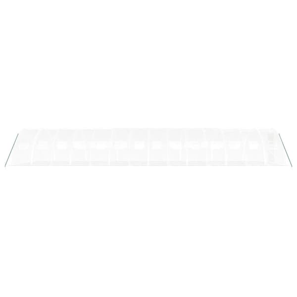 Växthus med stålram vit 56 m² 14x4x2 m