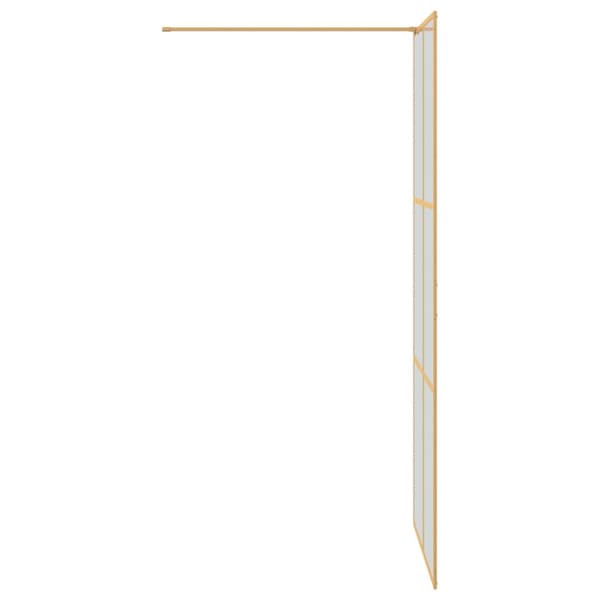 Walk-in Duschvägg Guld 90 x 195 cm härdat glas