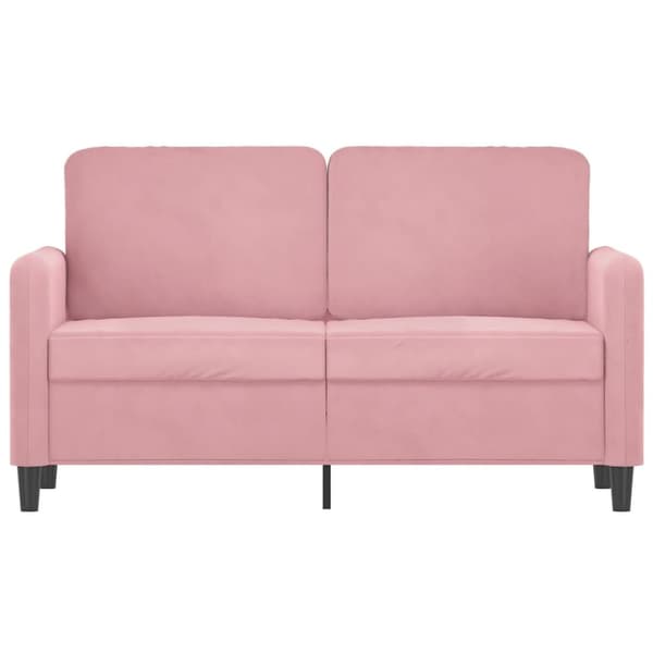 Soffa 2-sits rosa 120 cm sammet
