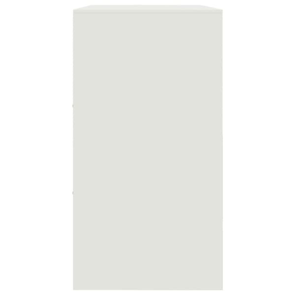 Skänk vit 99x39x73 cm stål