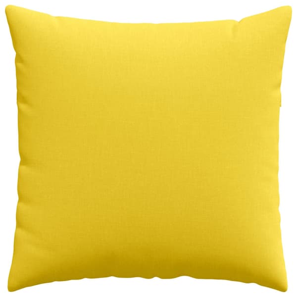 Sofakuddar 2 pcs Ljusgul 60 x 60 cm tyg