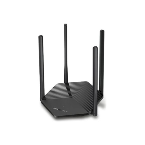 Mercusys MR60X V2 - trådlös router - Wi-Fi 6 - skrivbordsmodell Svart