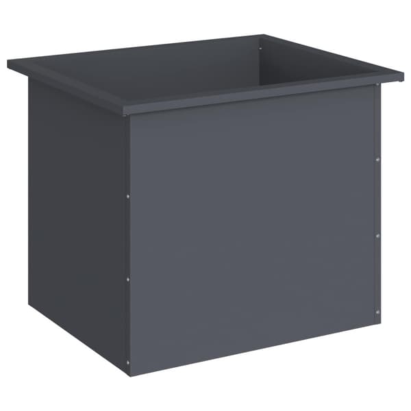 Odlingslåda med LED Antracit 50 x 60 x 48 cm Stål