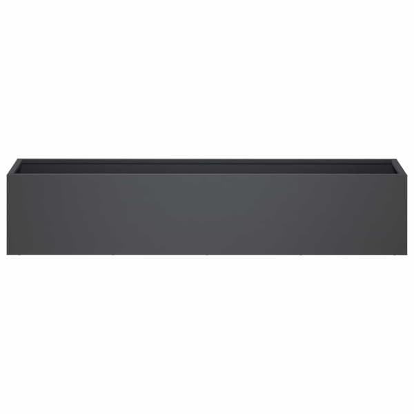 Trädgårdsplanterare 2 st Antracit 80 x 20 x 20 cm
