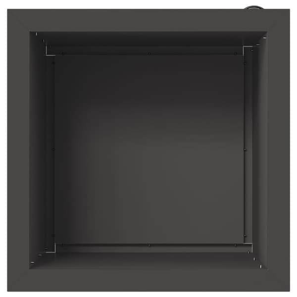 Odlingslåda med LED Svart 40 x 40 x 40 cm Stål