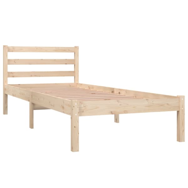 Sängram massivt trä 75x190 cm