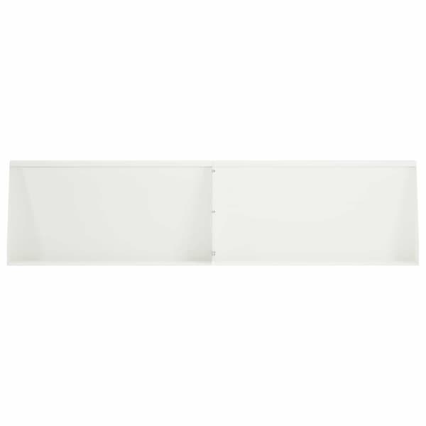 Stödvägg 6 st 80 x 12 x 50 cm Stål Vit