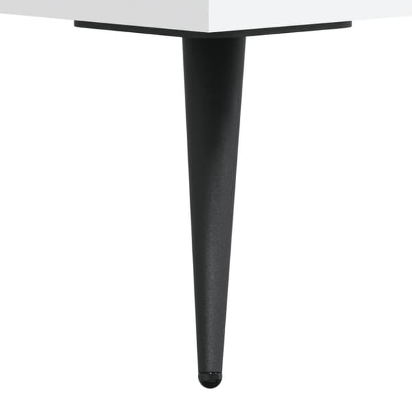 Soffbord vit 102x50x40 cm konstruerat trä
