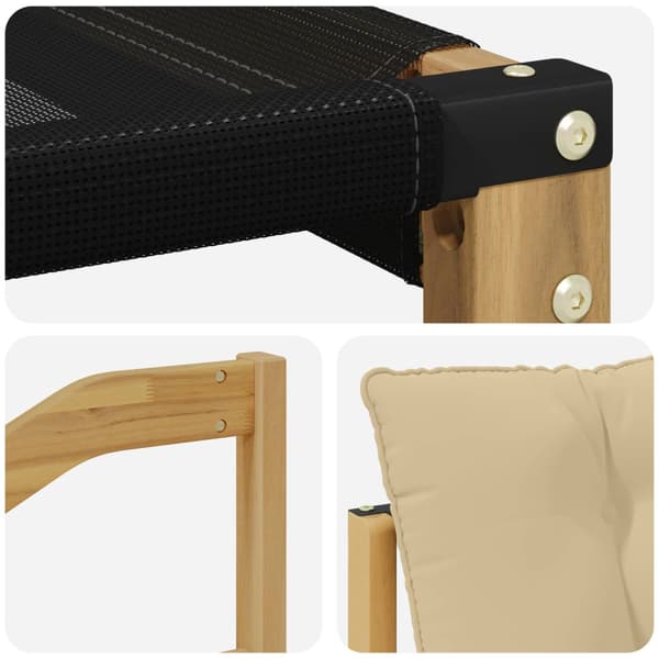 Utomhussoffset med kudde 7 pcs Vit och Beige