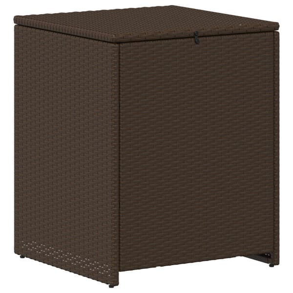 Soffset 6 st Brun och krämvit Poly Rattan och stål