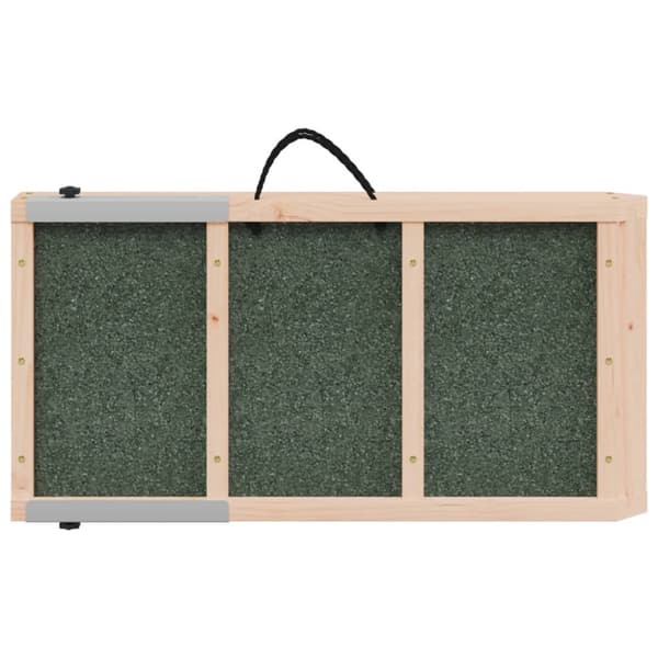 Hundramp grå 120x30 cm massiv gran