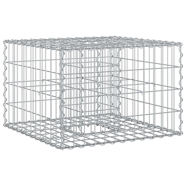 Gabion upphöjd säng Silver