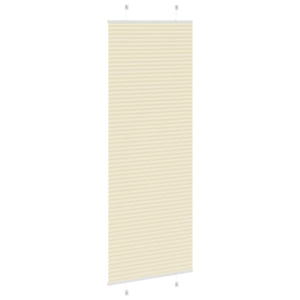 Plisserad persienn cremefärgad 80x200 cm tyg bredd 79,4 cm