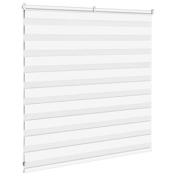 Rullgardin zebra vit 145x100 cm tyg bredd 140,9 cm polyester