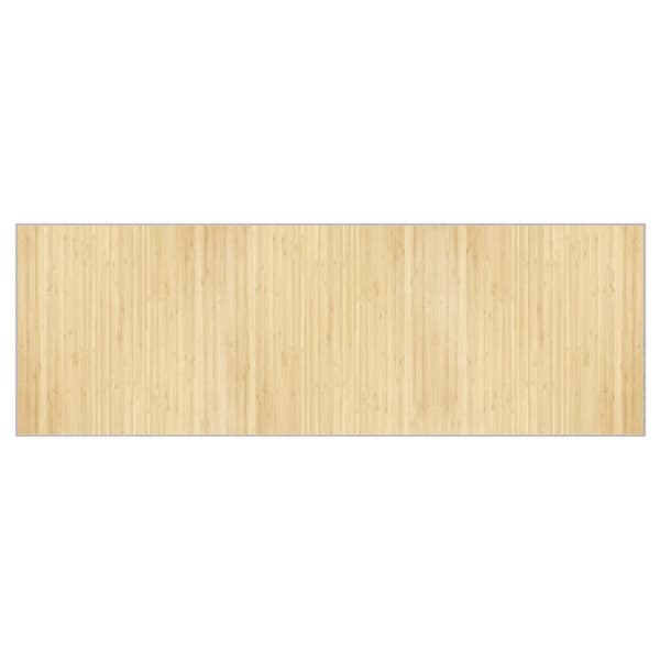 Matta rektangulär ljus naturlig 100x300 cm bambu