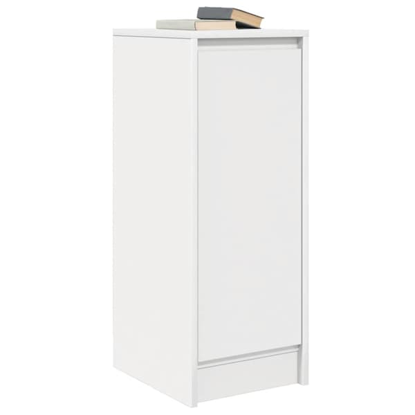 Skänk vit 29,5x34x76 cm konstruerat trä
