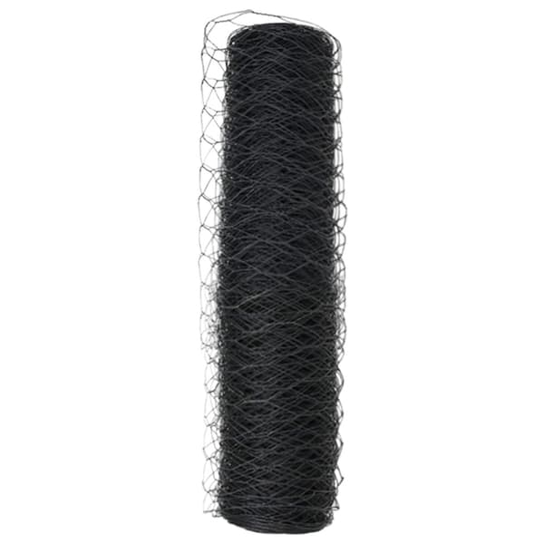 Hexagonstängsel Grå 0,6 x 50 m PVC