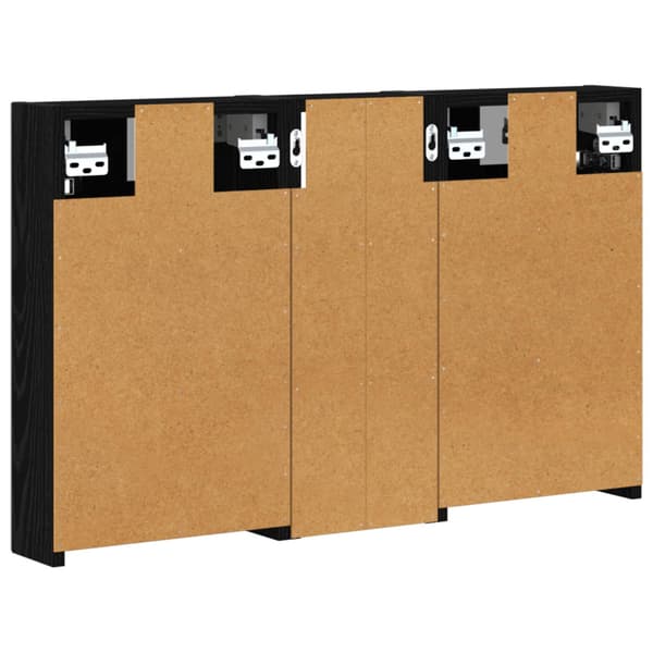 Badrumsskåpsset 3 st 80 x 10,5 x 50 cm Konstruerat trä